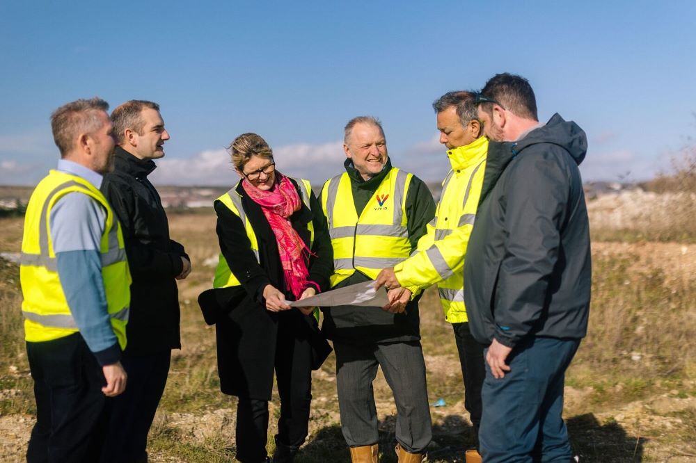 Staff on planning development site