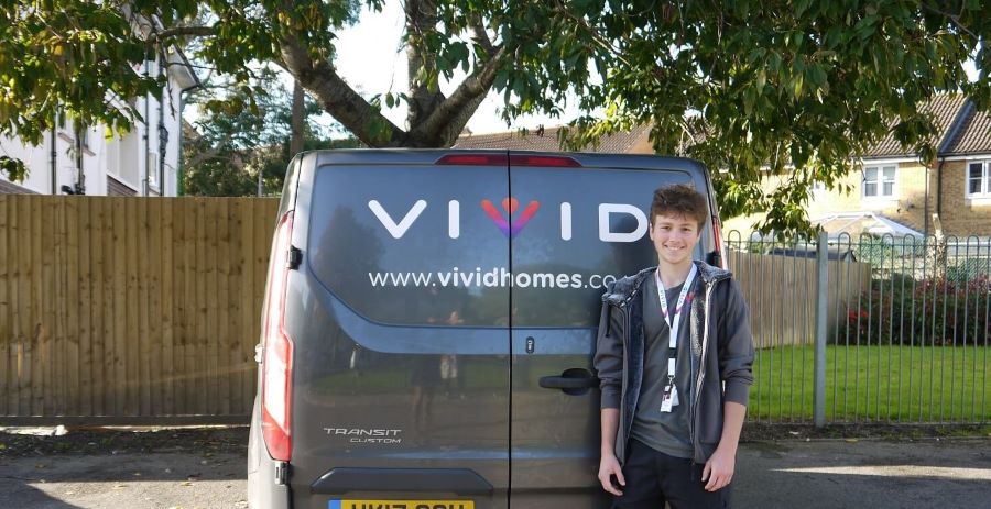 Apprentice with a van