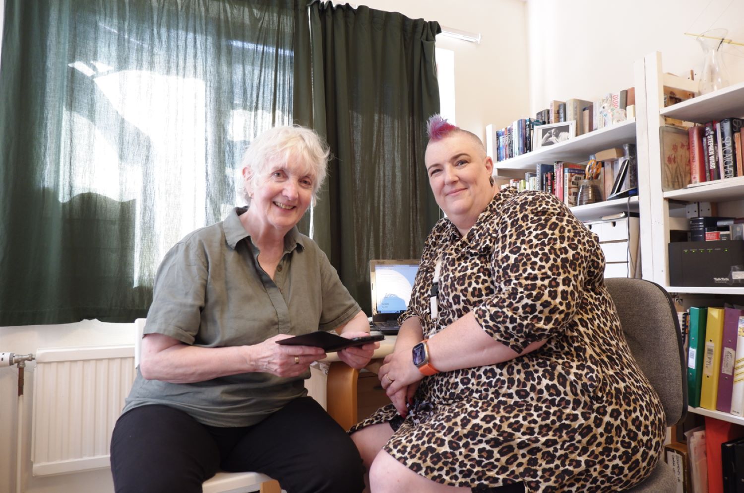 wendy russell with customer
