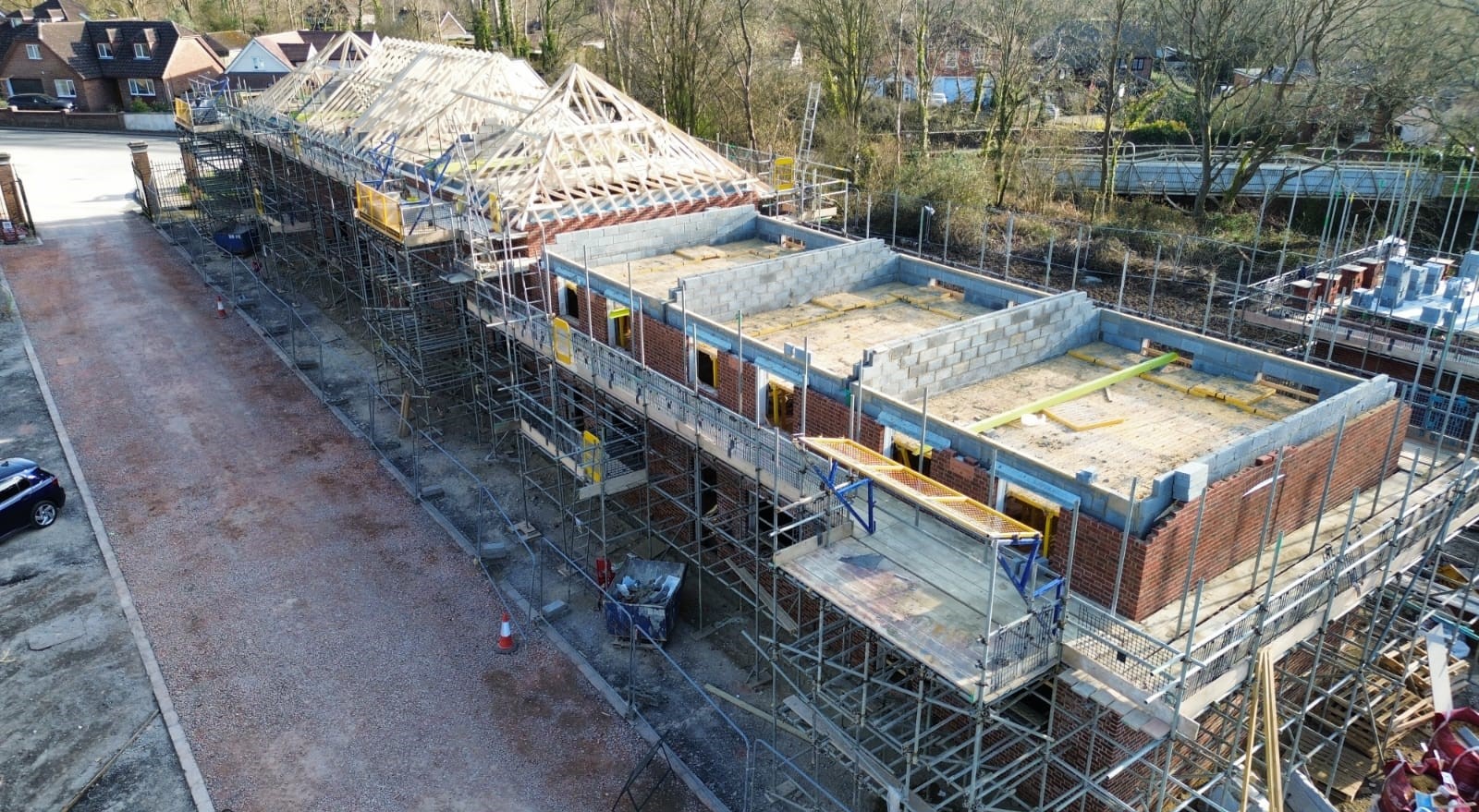 Construction work at the Brickworks Museum site