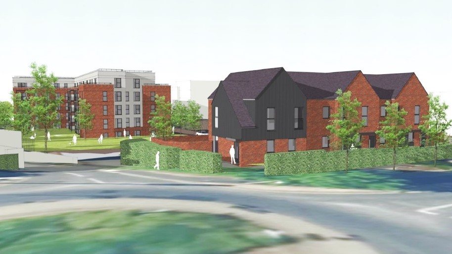 CGI of Brownshed development