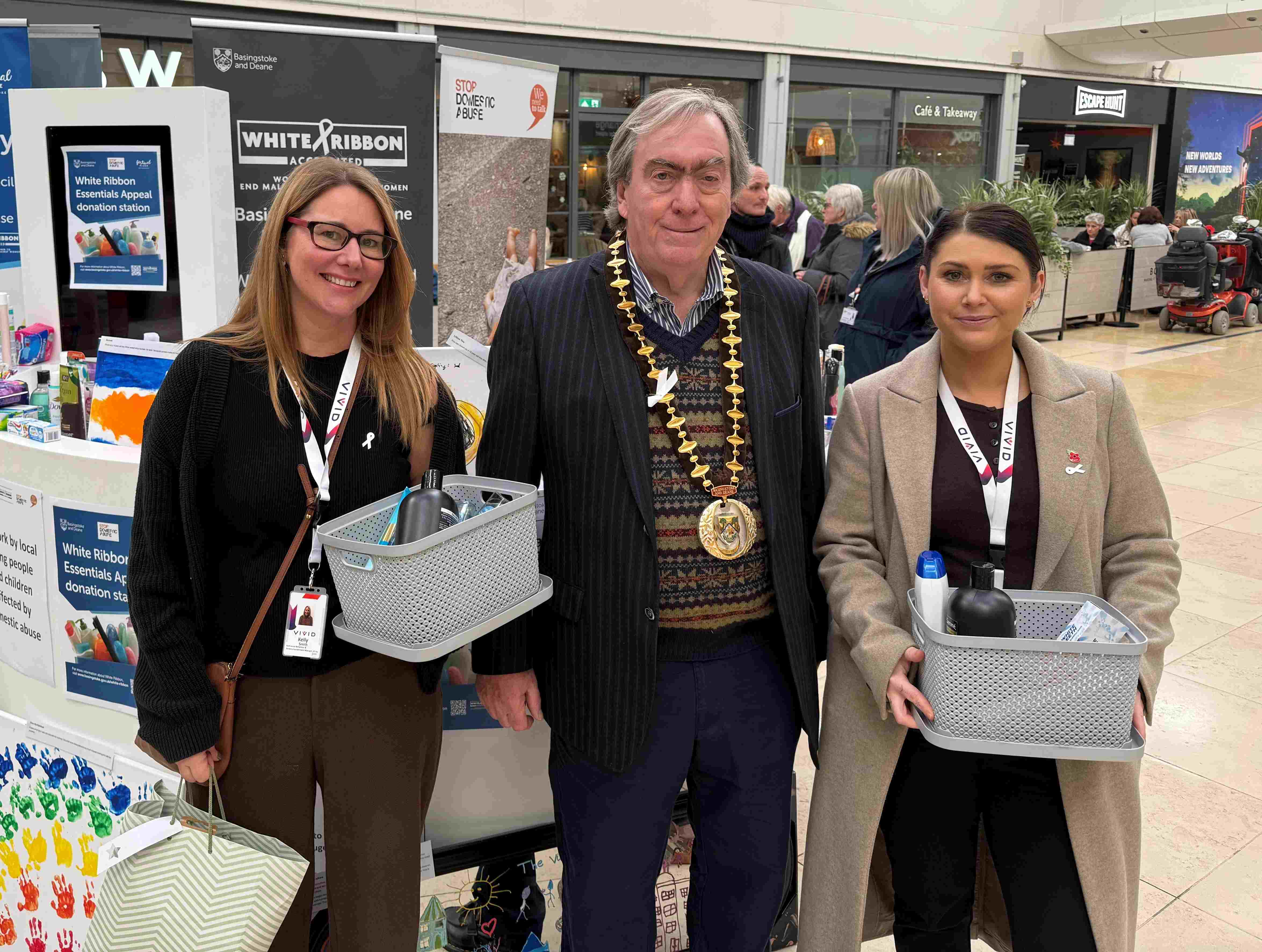 Staff support white ribbon day