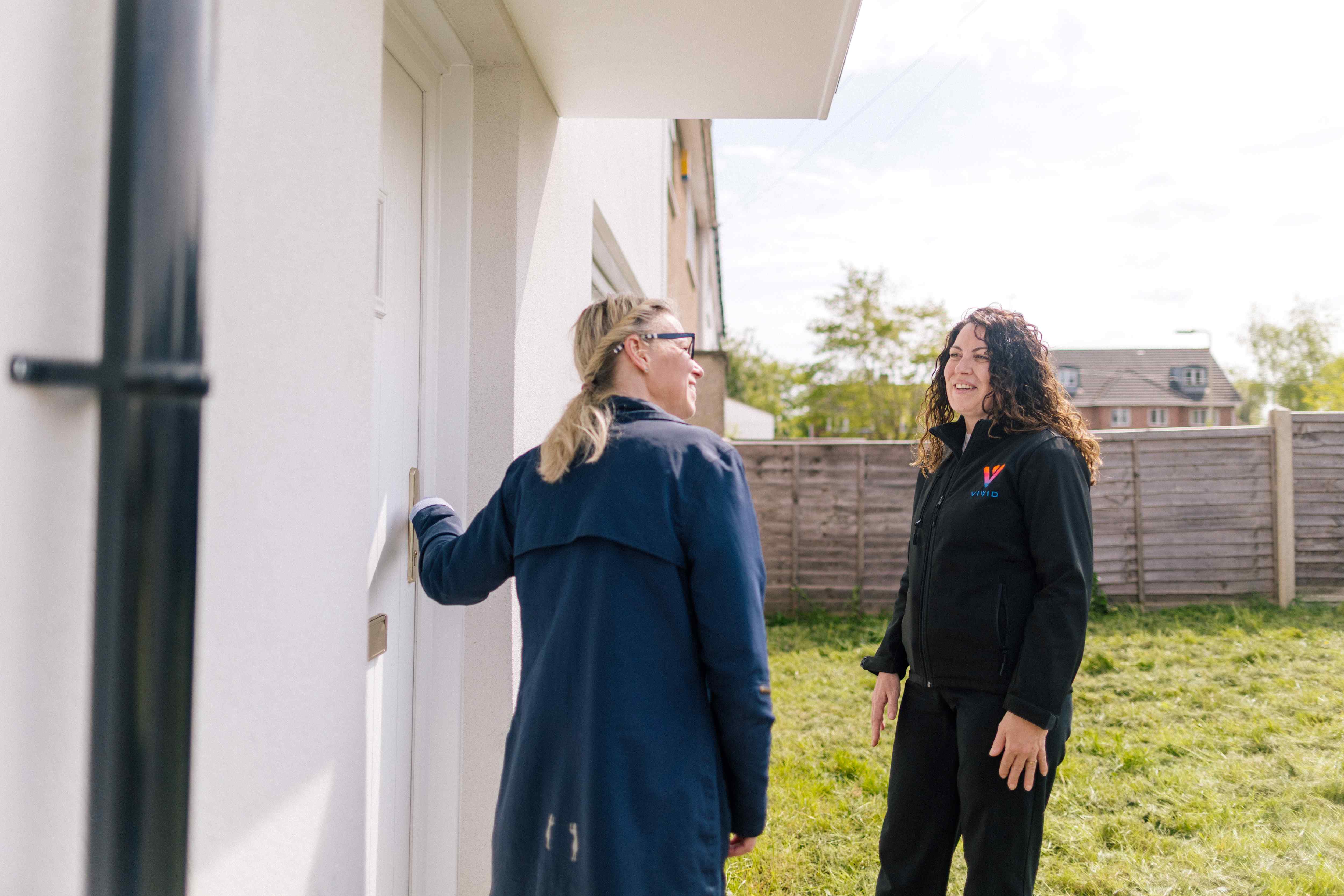 Speaking to customers outside their home