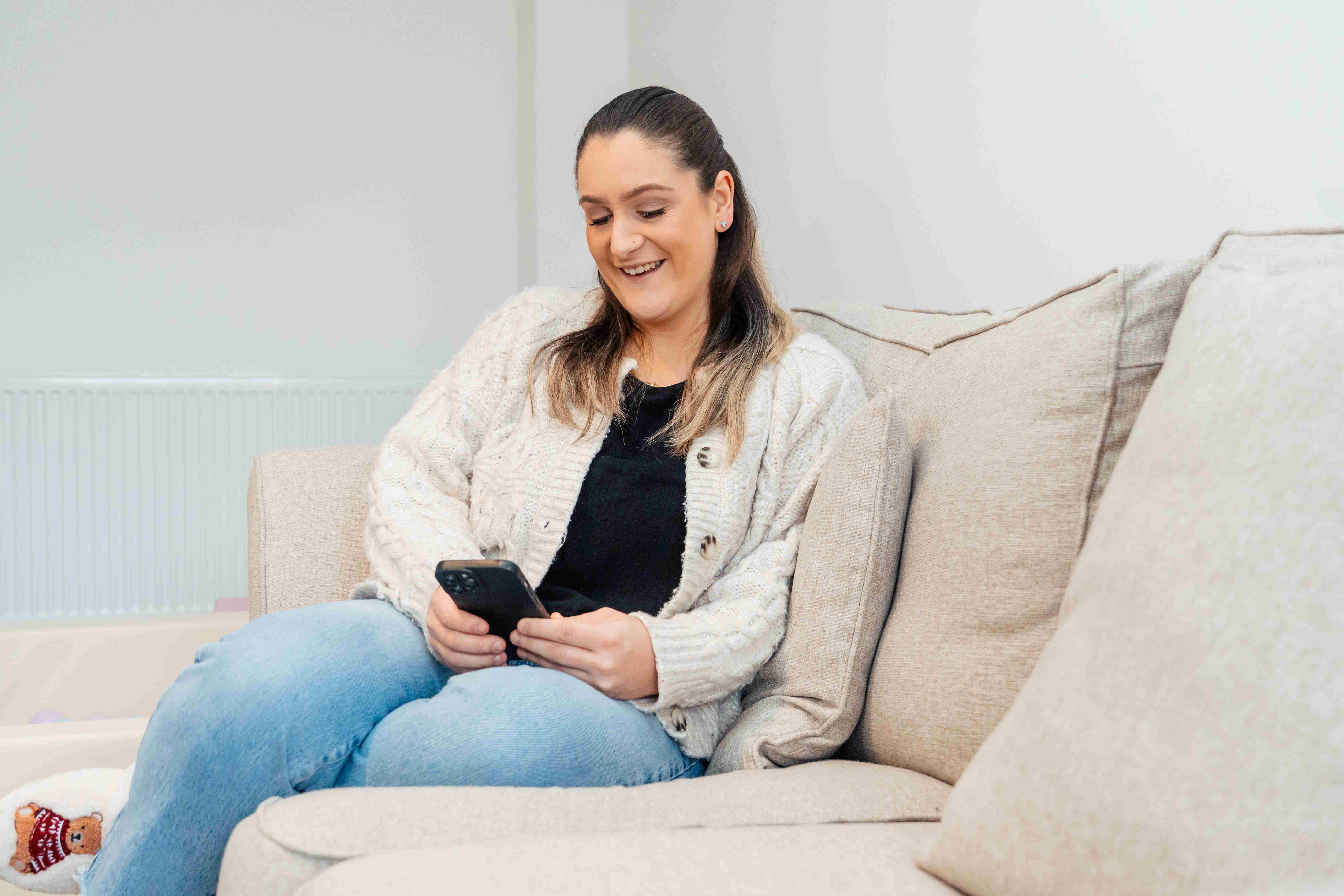 A customer using their online account