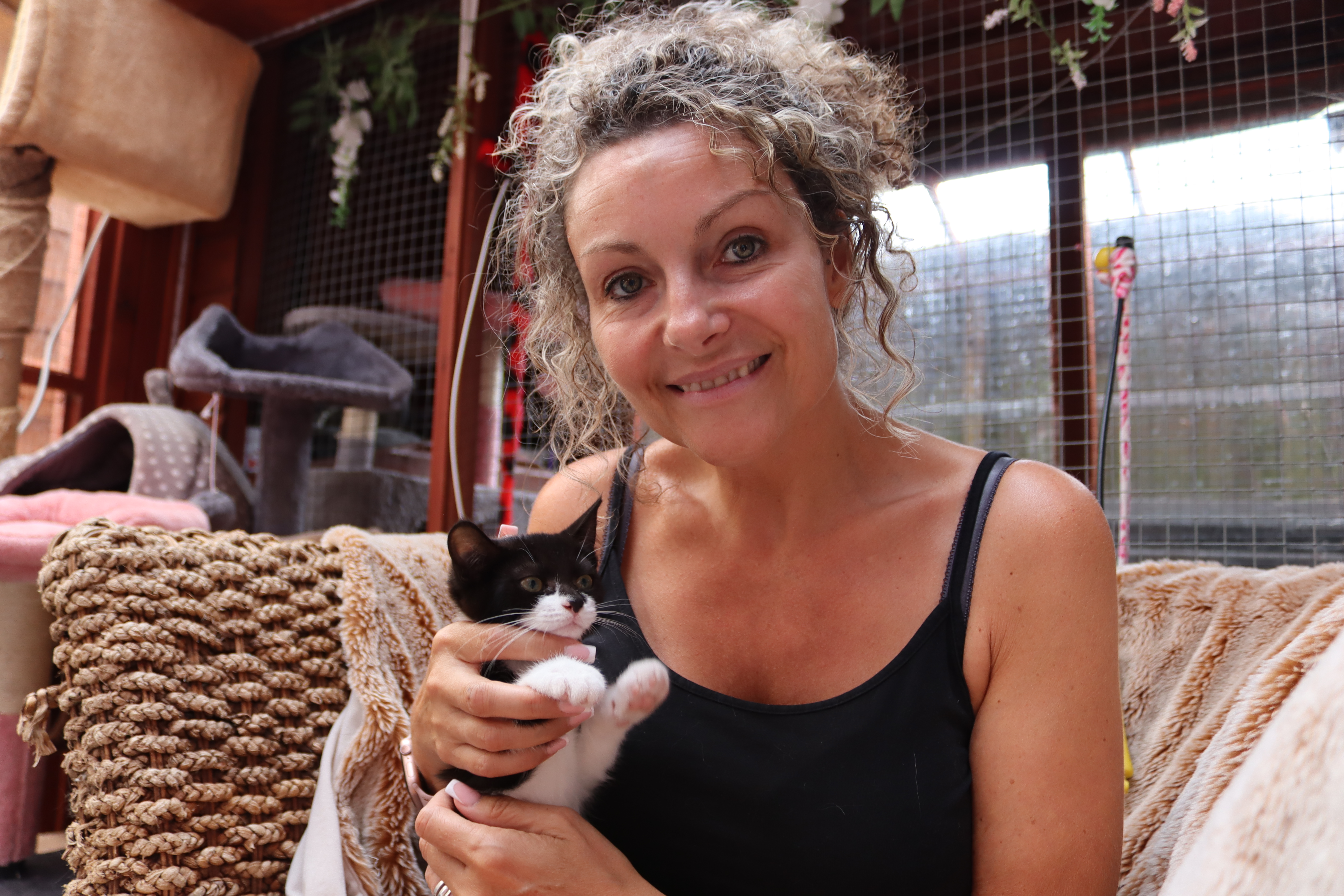 Kirsty and her cats